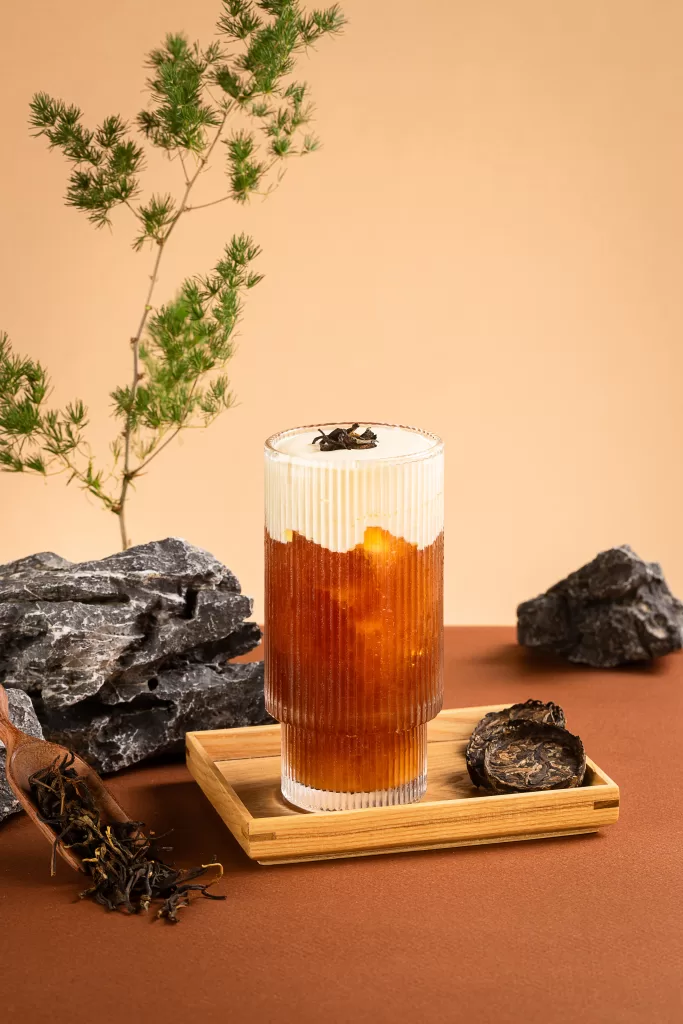 Trà lên men sống kem cheese