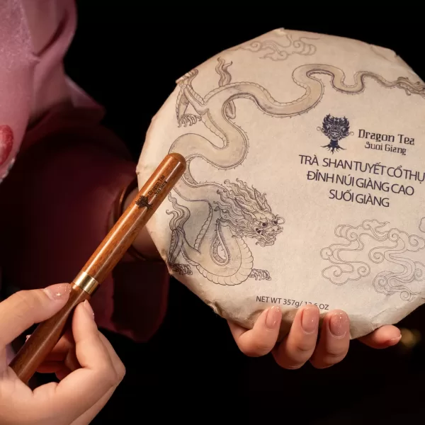 Trà ép bánh lên men sống tròn 357g