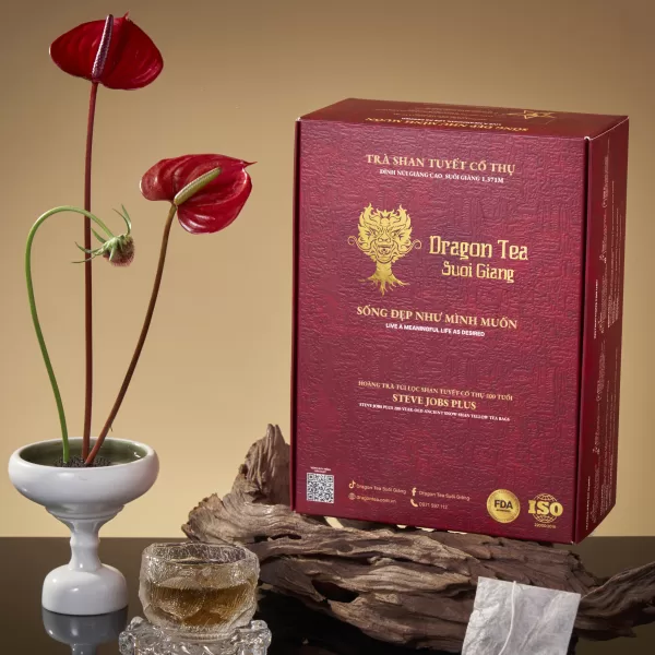 Alternative view of Hoàng Trà 1 tôm 2 lá 10 gói x3.3gr (Trà túi lọc Steve Jobs Plus) - Túi