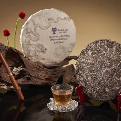 Trà ép bánh lên men sống tròn 357g